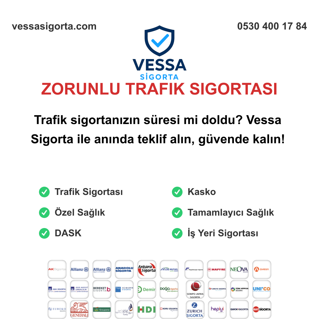 Zorunlu Trafik Sigortası Nedir? Fiyatları ve Avantajları | Vessa Sigorta Vessa Sigorta Zorunlu Trafik Sigortası Teklifi Al